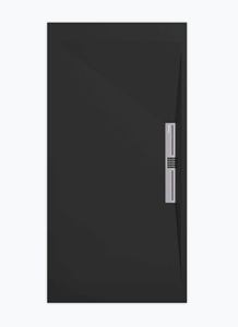 Sanifun douchebak Stone Side Black Smooth 130 x 70 S.