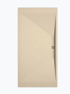 Sanifun douchebak Stone Side Cream Slate 130 x 70 P.