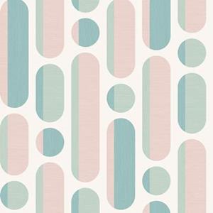 artforthehome Art For The Home - Envy Morse Rose/Sage Vliestapete 10mx52cm