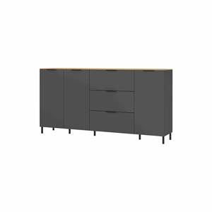 Huisenthuis.nl Dressoir Amalfi Grafiet-Eiken L