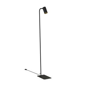 Nowodvorski Lighting Vloerlamp Mono, kop draaibaar, zwart/goud