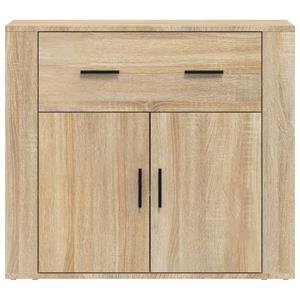 vidaxl Dressoir 80x33x70 cm bewerkt hout sonoma eikenkleurig