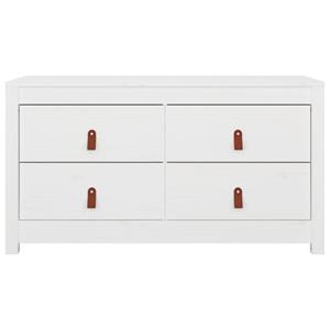 vidaXL Dressoir 100x40x54 cm massief grenenhout wit