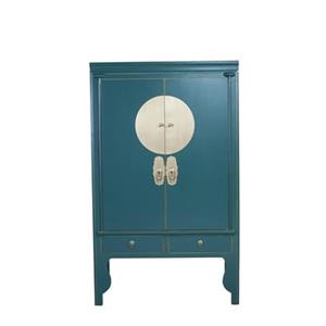 Fine Asianliving Chinese Bruidskast Blauw Teal Blauw - Orientique