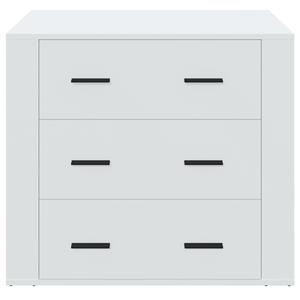 vidaXL Dressoir 80x33x70 cm bewerkt hout wit