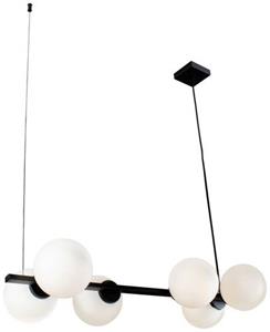 ECO-Light Pendelleuchte 9110-S6 NERO Hanglamp E14 Wit, Zwart