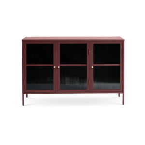 Olivine Katja metalen sideboard rood - 132 x 40 cm