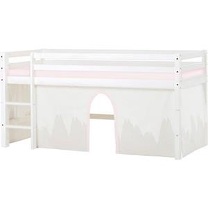 Hoppekids Hochbett ""Winter Wonderland"", (Set), 90x200, umbaubar mit Vorhang-Set Winter