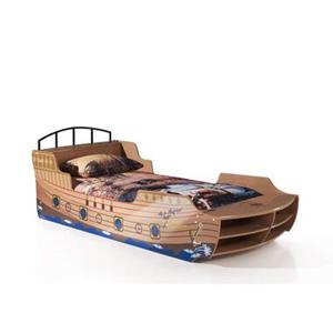 SenS-Line Vipack bed Piratenboot - bruin - 63x94,6x248 cm