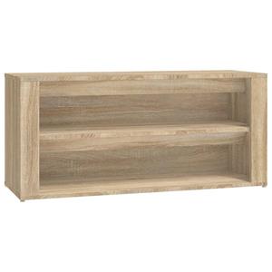 Schoenenrek 100x35x45 cm bewerkt hout sonoma eikenkleurig