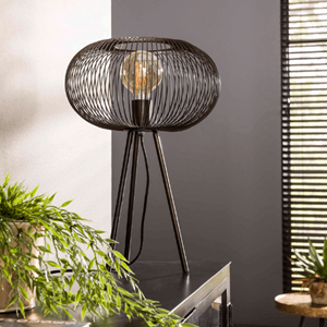 Max Wonen Tafellamp Copper twist | Zwart nikkel