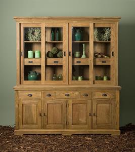 Tower Living Bologna vitrinekast teak 204cm