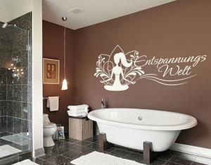 Klebefieber Wandtattoo Badezimmer Entspannungswelt