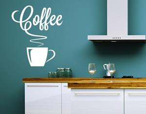 Klebefieber Wandtattoo Küchenspruch Heißer Kaffee