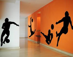 Klebefieber Wandtattoo Kinderzimmer No.779 Football Star Set