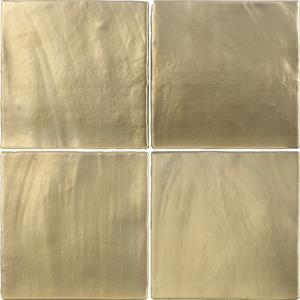 Dune Ceramics Wandtegel Dune Tabarca 15x15 cm Matt Gold 