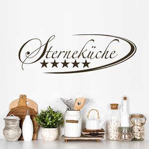 Klebefieber Wandtattoo Küchenspruch Sterneküche