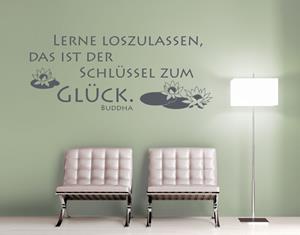 Klebefieber Wandtattoo Spruch Schlüssel zum Glück