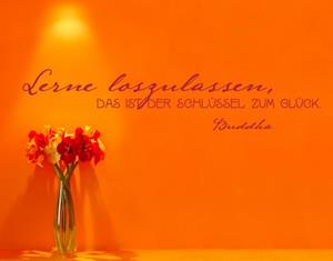 Klebefieber Wandtattoo Spruch No.UL663 Lerne loszulassen
