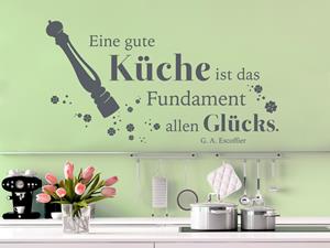 Klebefieber Wandtattoo Küchenspruch Gute Küche