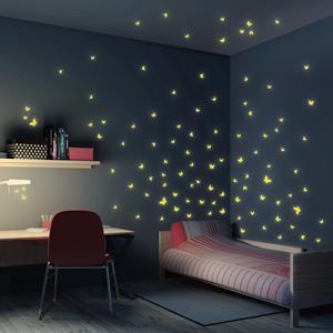 Klebefieber Wandtattoo Kinderzimmer Schmetterlinge 100er Set