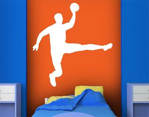 Klebefieber Wandtattoo No.UL911 Handball Sprungwurf