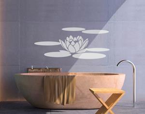 Klebefieber Wandtattoo Badezimmer No.UL68 Seerose