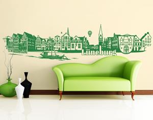 Klebefieber Wandtattoo Architektur & Skyline No.FB83 Lüneburg Skyline Wandtattoo