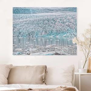 Klebefieber Leinwandbild Gletscher auf Island
