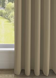 Vadain Niue gordijn - Donker Beige met Wave plooi
