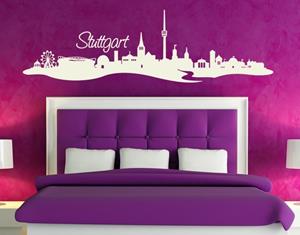 Klebefieber Wandtattoo Architektur & Skyline Skyline Stuttgart