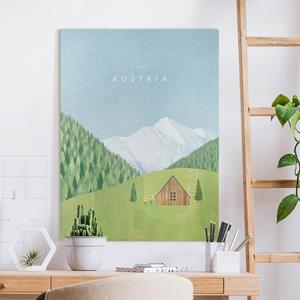 Klebefieber Leinwandbild Reiseposter - Austria