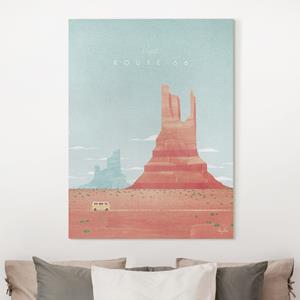 Klebefieber Leinwandbild Reiseposter - Route 66
