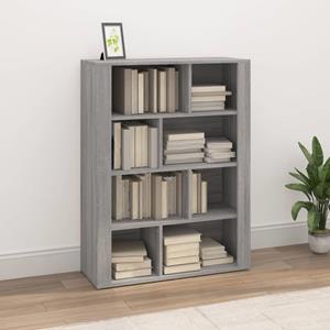 vidaXL Dressoir 80x30x106 cm bewerkt hout grijs sonoma eikenkleurig