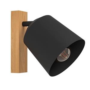 EGLO Deckenspot »COTORRO«, Deckenspot in braun und schwarz aus Holz, Stahl - exkl. E27 - 25W