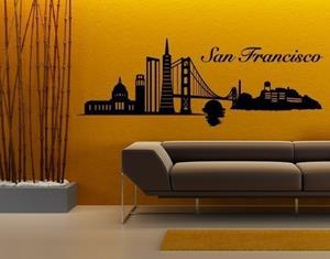 Klebefieber Wandtattoo Architektur & Skyline San Francisco