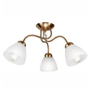 Euluna Plafondlamp Miranda, 3-lamps, messing