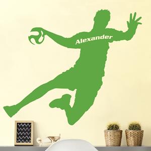 Klebefieber Wunschtext-Wandtattoo Kinderzimmer No.RS114 Wunschtext Handball