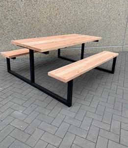 Industrielemeubelshop Douglas picknicktafel Ted met industrieel frame