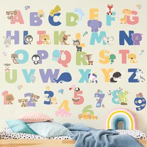 Klebefieber Wandtattoo Tier Alphabet Set