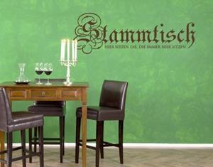 Klebefieber Wandtattoo Spruch Stammtisch