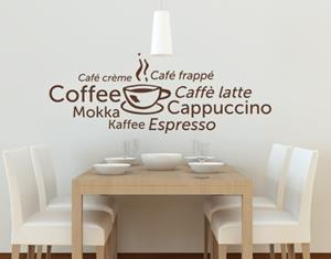 Klebefieber Wandtattoo Küchenspruch Kaffeewelt