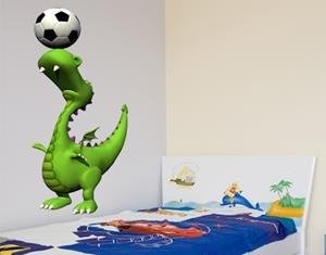 Klebefieber Wandtattoo Kinderzimmer Fussballdino