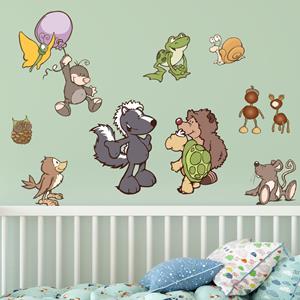 Klebefieber Wandtattoo 11-teilig NICI - Forest Friends