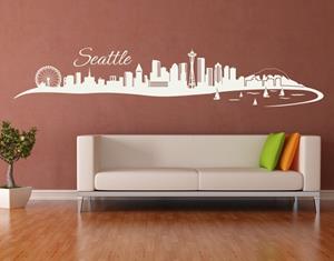 Klebefieber Wandtattoo Architektur & Skyline Seattle