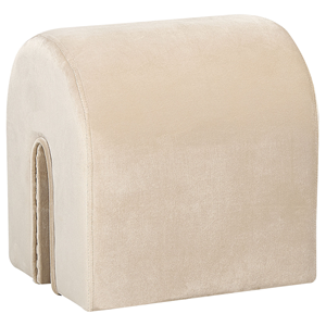 BELIANI Rahi beige fluweel 35 x 42 x 42 cm MODOC