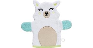 Erwin Müller Kinder-Waschhandschuh Lama 2-in-1 Frottier mint