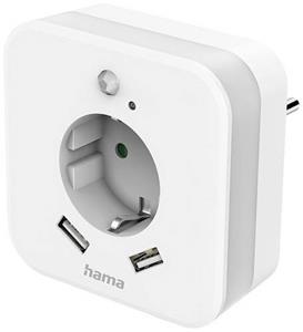 Hama 00223498 LED-nachtlamp met bewegingsmelder LED Daglichtwit Wit