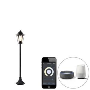 QAZQA LED staande Buitenlamp new_orleans - Zwart - Landelijk - D 23cm