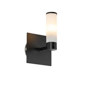 QAZQA Wandlamp bath - Zwart - Modern - L 10.5cm
